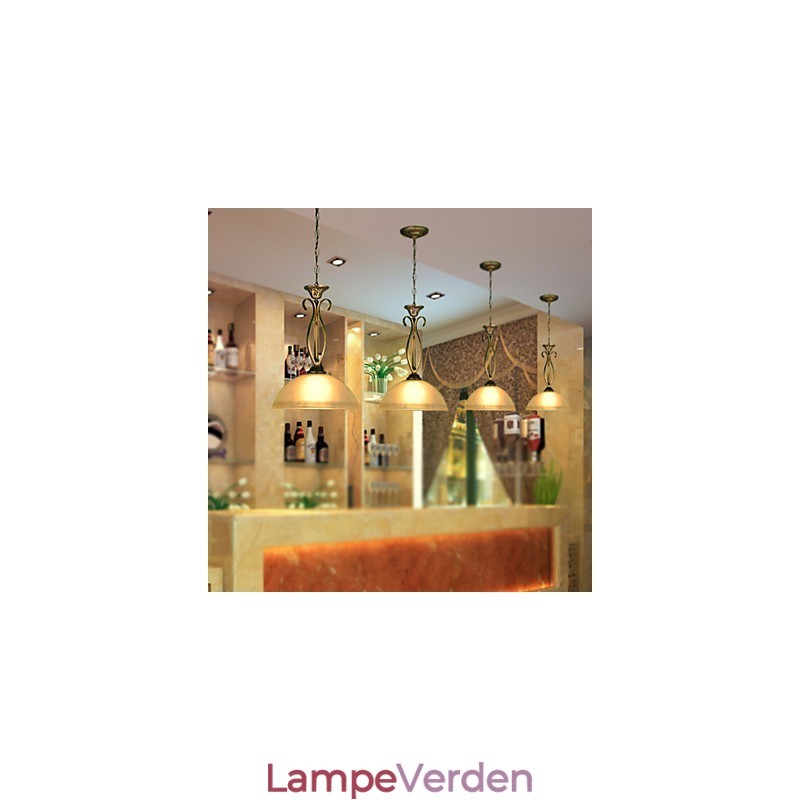 Northern Rural Bordlampe er moderne og kontrakterede ideer Single Head Droplight Glas Lampe