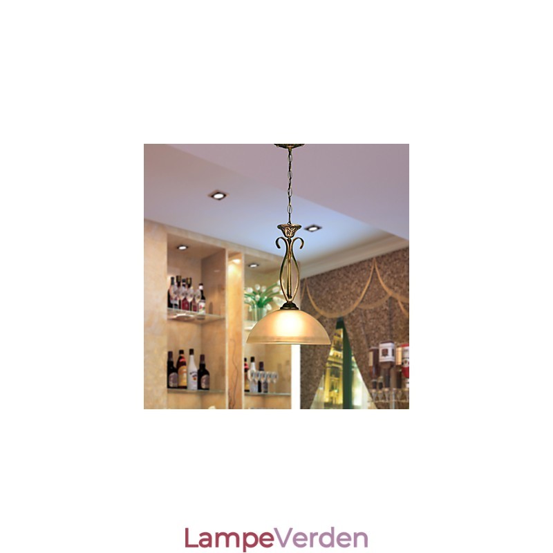 Northern Rural Bordlampe er moderne og kontrakterede ideer Single Head Droplight Glas Lampe