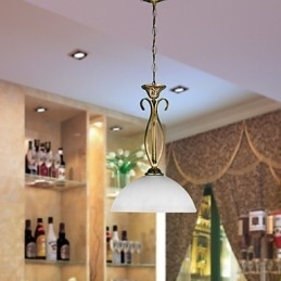 Northern Rural Bordlampe er moderne og kontrakterede ideer Single Head Droplight Glas Lampe