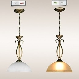 Northern Rural Bordlampe er moderne og kontrakterede ideer Single Head Droplight Glas Lampe