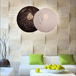 CreativeAmerican Country Creative Cany Art Color Droplight og sfærisk form lampe lys