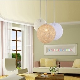 CreativeAmerican Country Creative Cany Art Color Droplight og sfærisk form lampe lys
