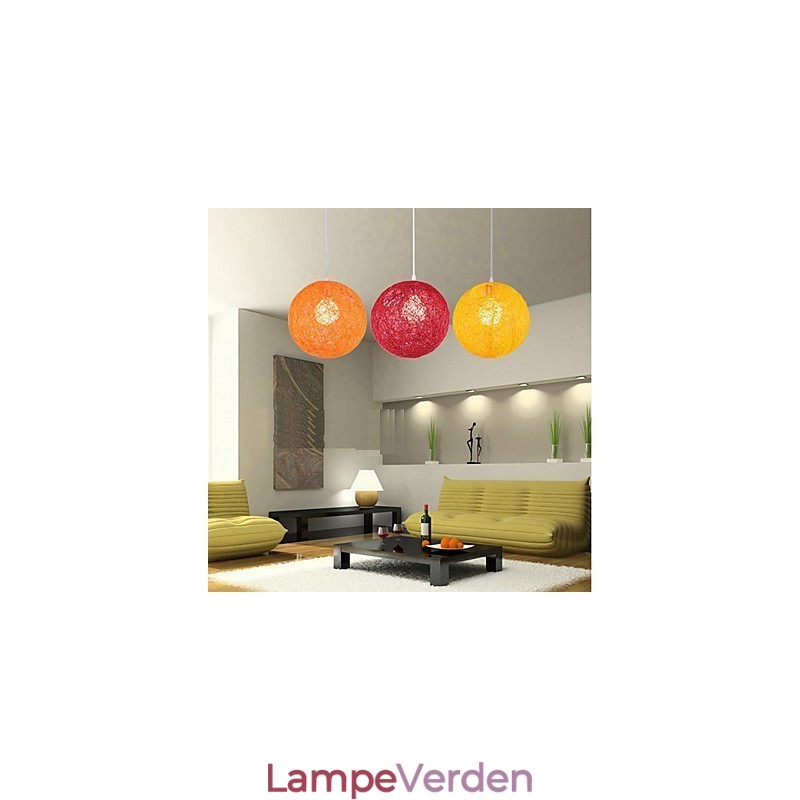 CreativeAmerican Country Creative Cany Art Color Droplight og sfærisk form lampe lys