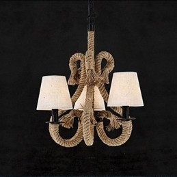 Retro Minimalistisk Creative Rope Lysekrone