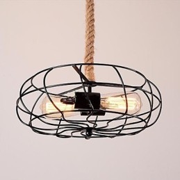 Vintage American Lron Rope Creative Industrial Fan lysekrone