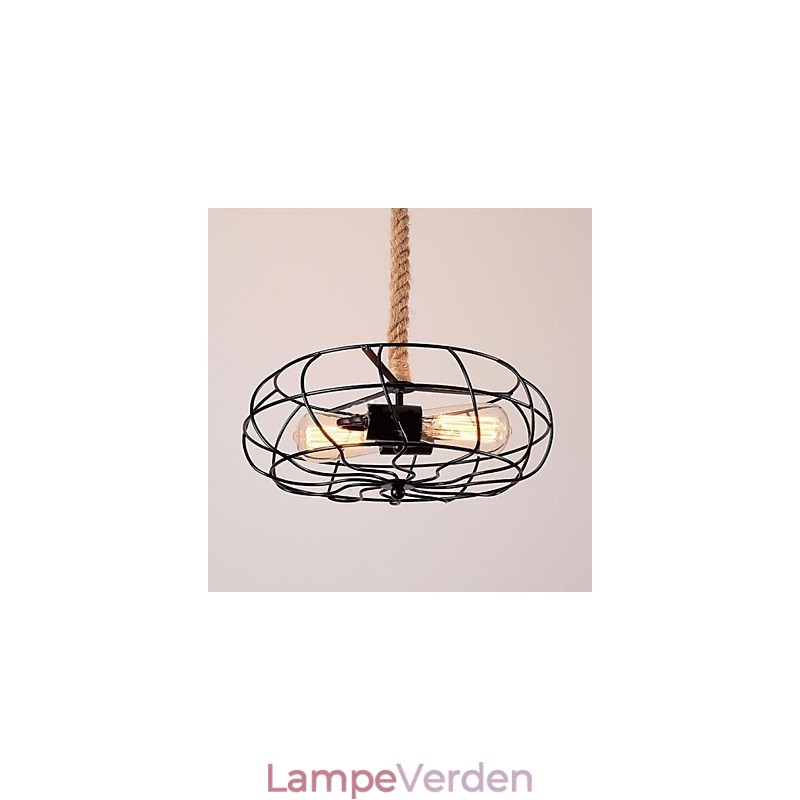 Vintage American Lron Rope Creative Industrial Fan lysekrone
