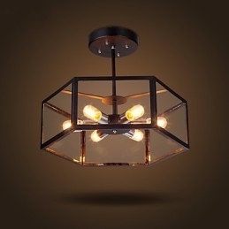 Glaslysekrone Moderne Minimalistisk Middelhavscafé Nordiske Lamper Lysekrone