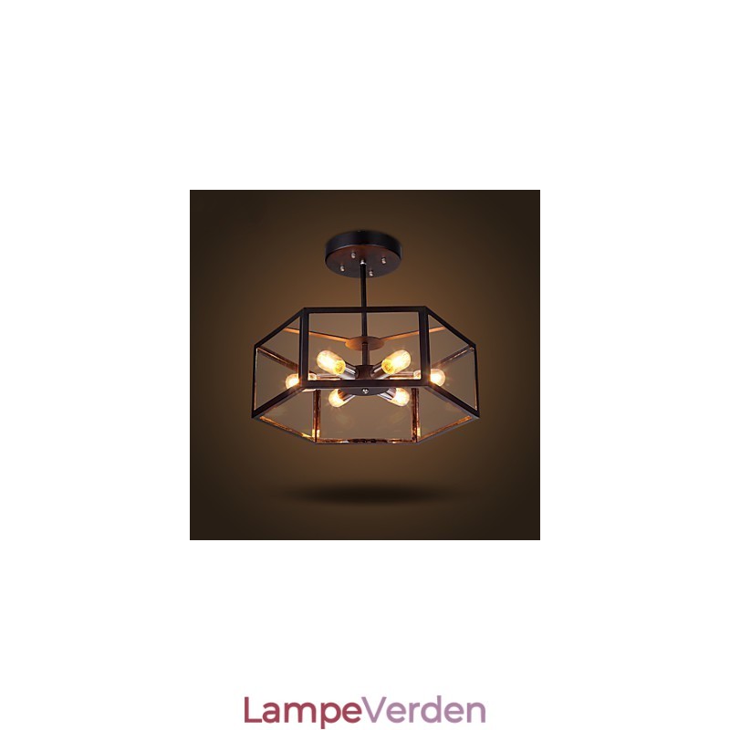 Glaslysekrone Moderne Minimalistisk Middelhavscafé Nordiske Lamper Lysekrone