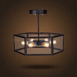 Glaslysekrone Moderne Minimalistisk Middelhavscafé Nordiske Lamper Lysekrone