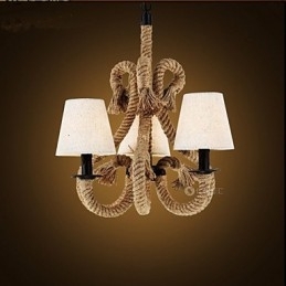Retro Minimalistisk Creative Rope Lysekrone
