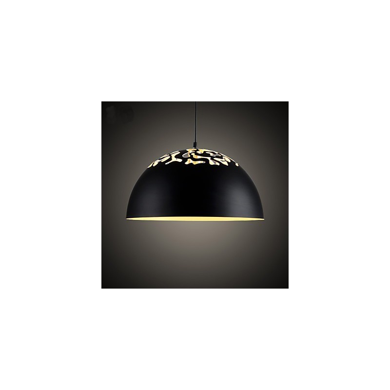 Vintage stil minimalistisk 1 lys pendel med udskåret skygge pendel lys