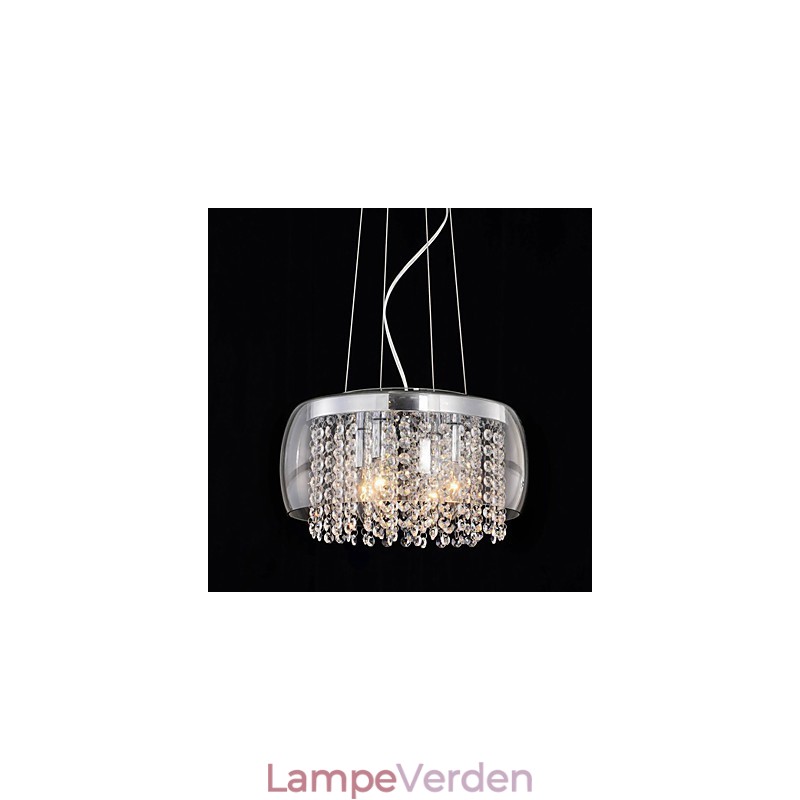 Moderne moderne Drum Crystal Mini Style Painting Pendel Light