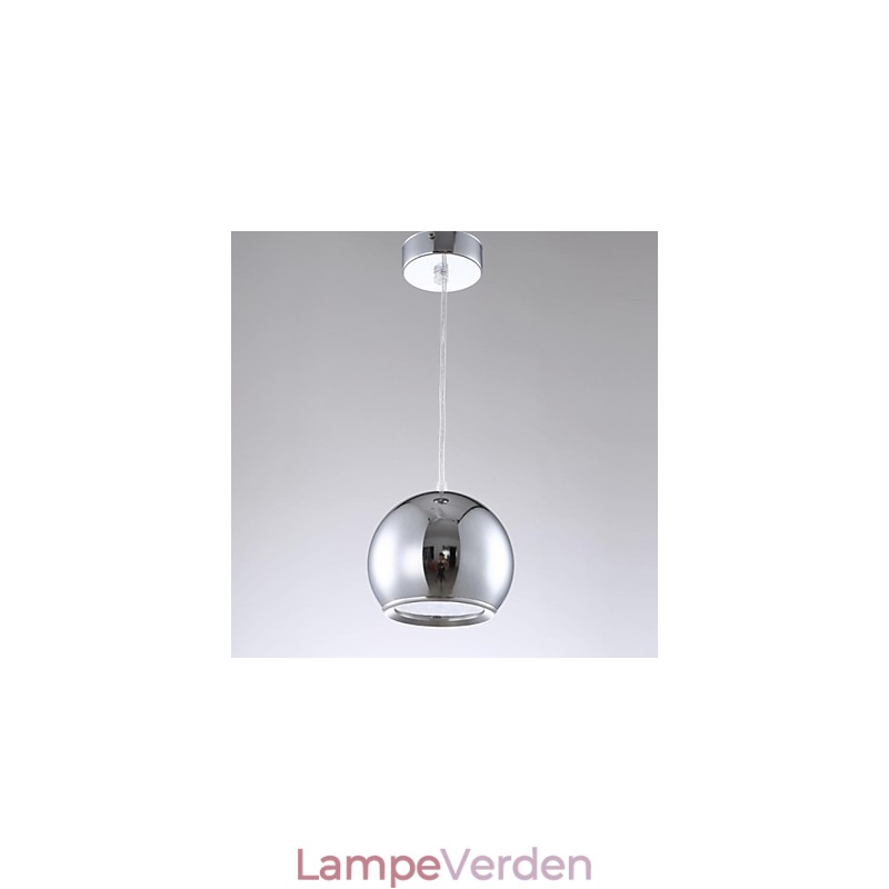 Moderne moderne globe galvaniseret metal pendellampe