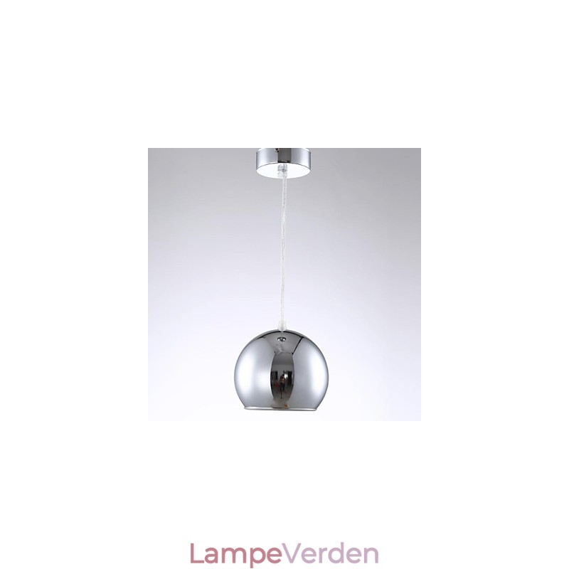 Moderne moderne globe galvaniseret metal pendellampe