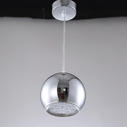 Moderne moderne globe galvaniseret metal pendellampe