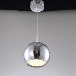 Moderne moderne globe galvaniseret metal pendellampe