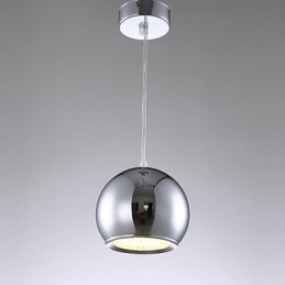 Moderne moderne globe galvaniseret metal pendellampe