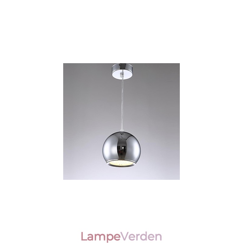Moderne moderne globe galvaniseret metal pendellampe