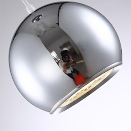Moderne moderne globe galvaniseret metal pendellampe