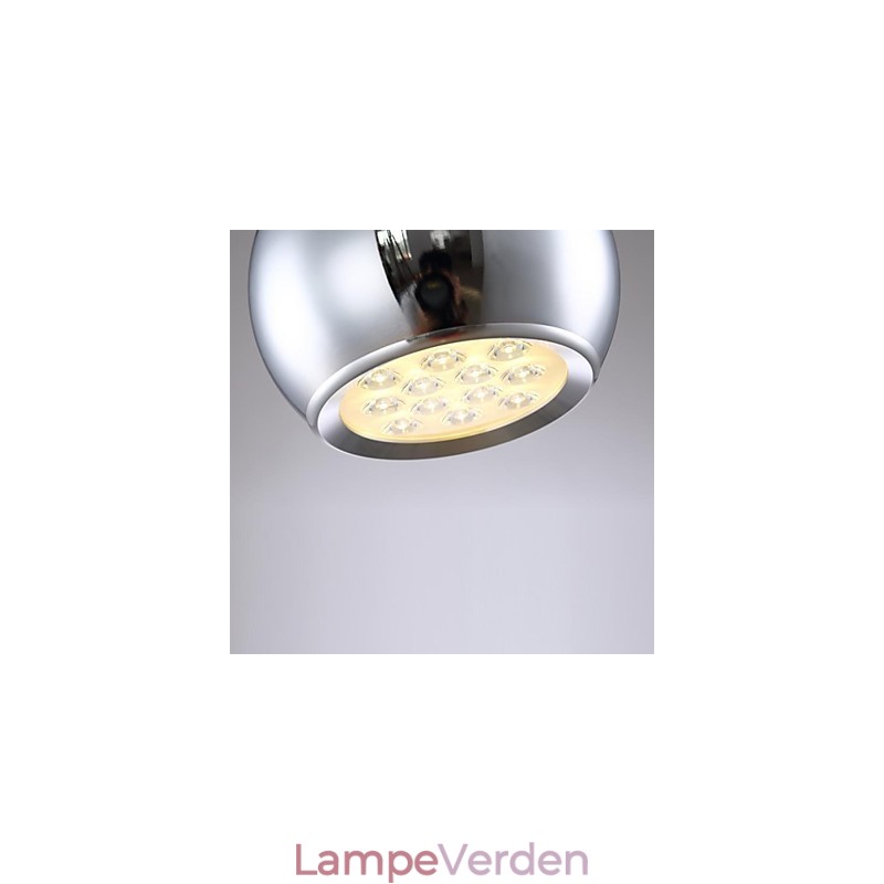 Moderne moderne globe galvaniseret metal pendellampe