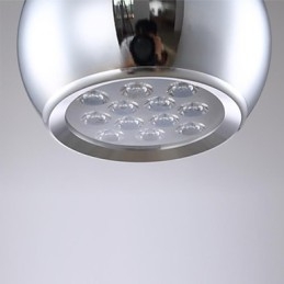 Moderne moderne globe galvaniseret metal pendellampe