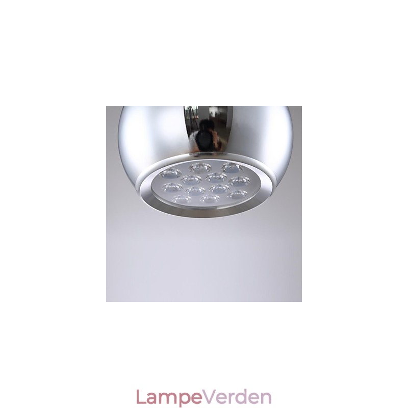 Moderne moderne globe galvaniseret metal pendellampe