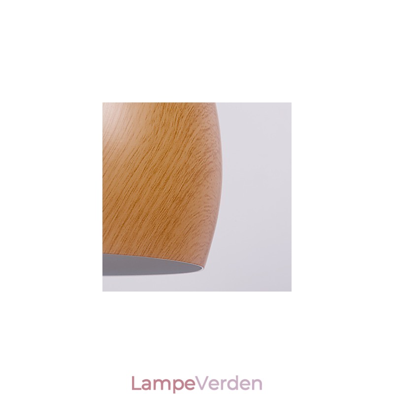 Retro Pendel Wood Grain Metal Cafe pendellamper