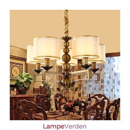 Rustik Lodge Vintage Mini Style galvaniseret metal lysekrone