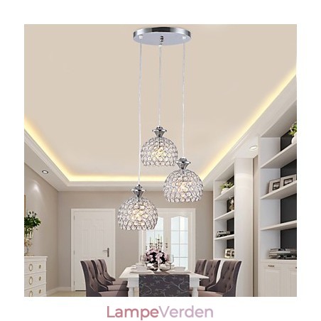 3 hoveder moderne moderne krystal pendel 3 hoveder moderne moderne krystal pendel