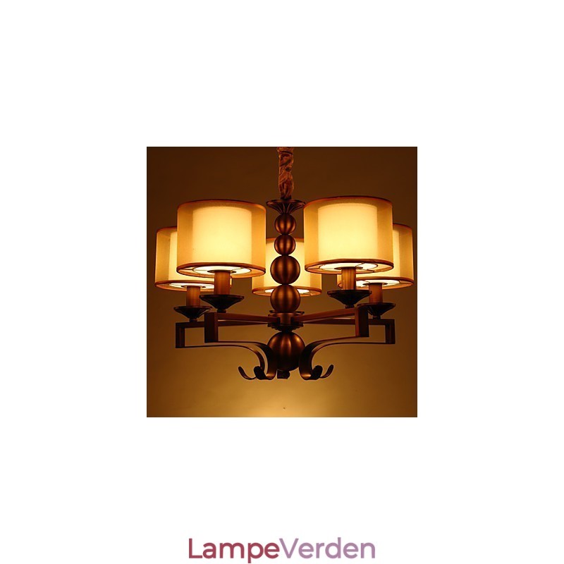 Rustik Lodge Vintage Mini Style galvaniseret metal lysekrone