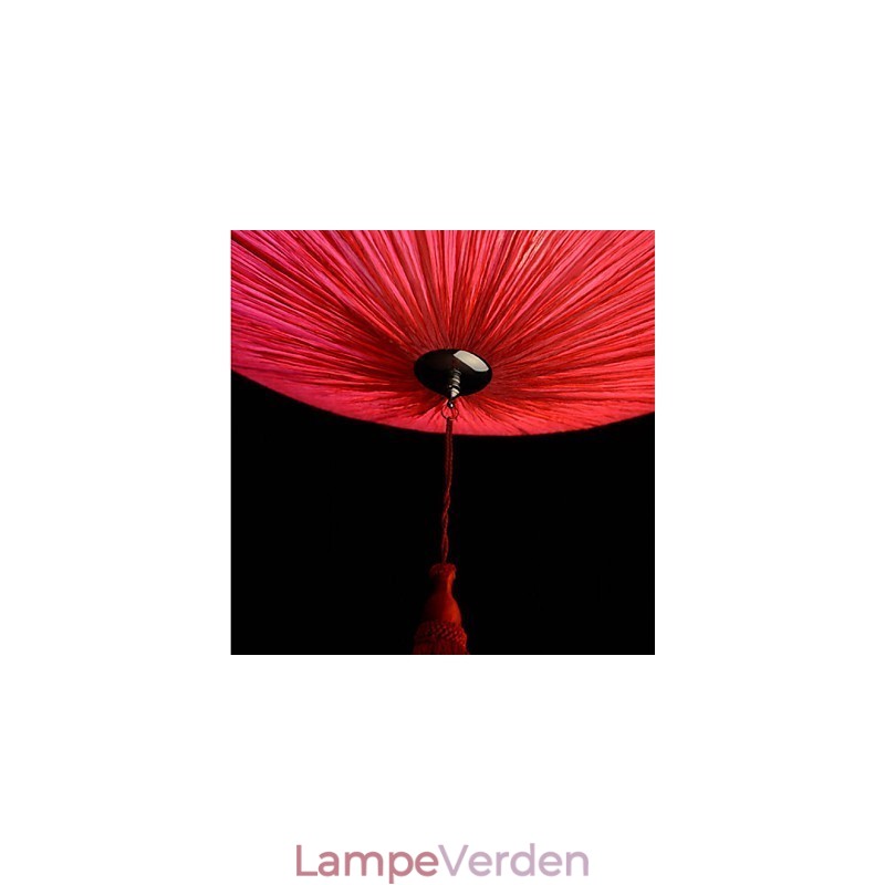 Lotus Leaf Modern Marine Cloth Art Droplight Of Red Lanterns Lamp Light