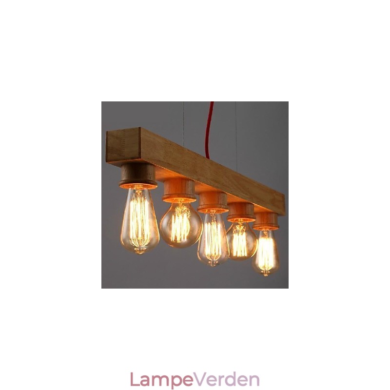 Moderne moderne traditionelle klassiske mini stil maleri træ bambus pendel lys