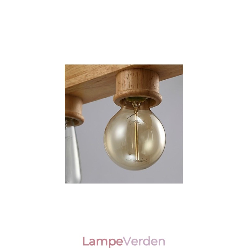 Moderne moderne traditionelle klassiske mini stil maleri træ bambus pendel lys