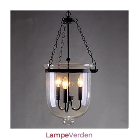 Cirkulær Country Glas Pendel Lampe Cirkulær Country Glas Pendel Lampe