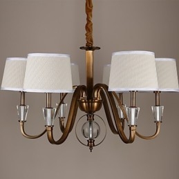 Rustik Lodge Vintage krystal mini stil galvaniseret metal lysekrone
