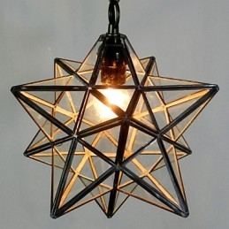 Pentagon Star Light kontraheret og moderne lysekronelampe