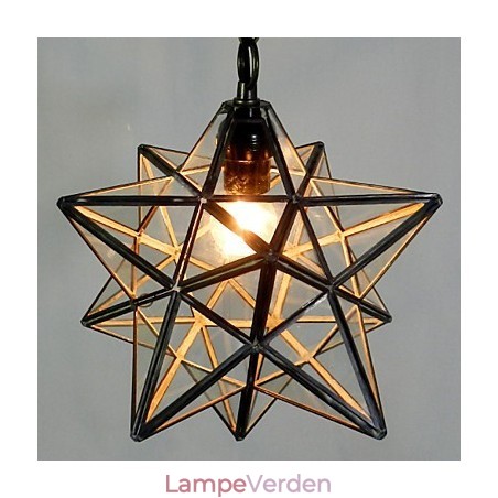 Pentagon Star Light kontraheret og moderne lysekronelampe