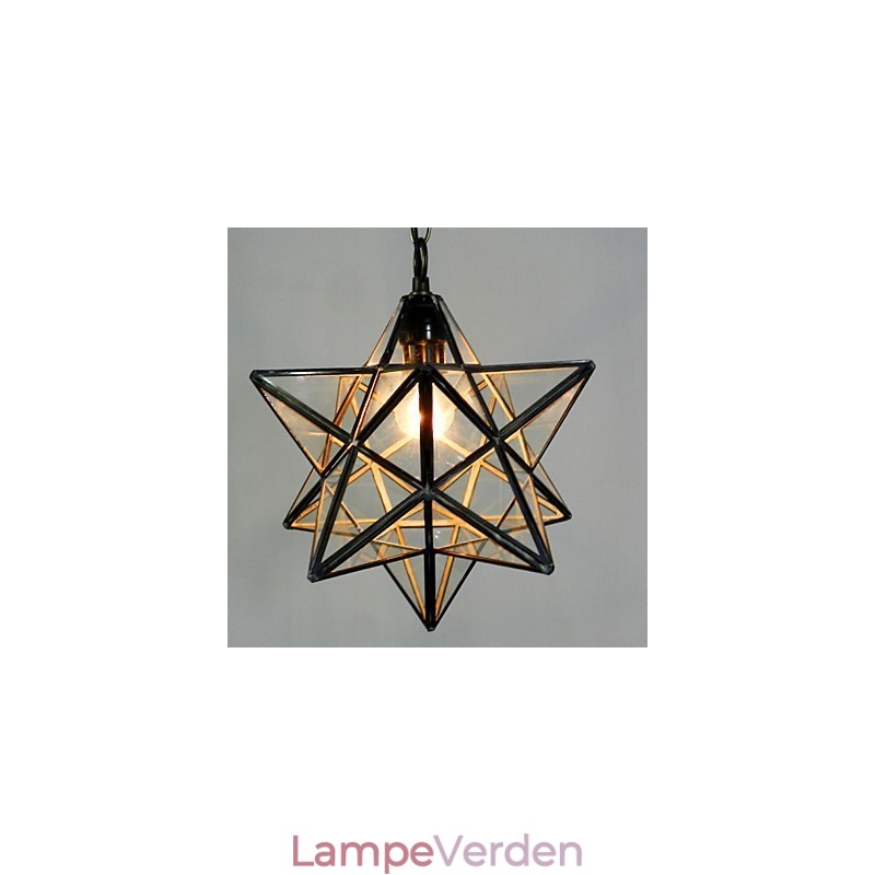 Pentagon Star Light kontraheret og moderne lysekronelampe