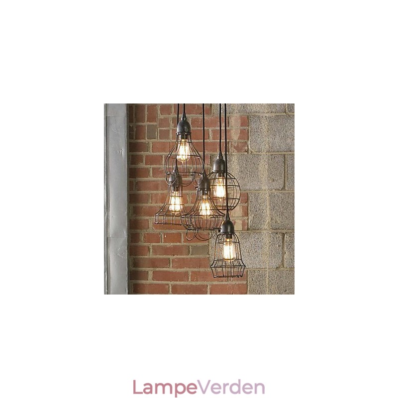 Country Mini Style Maleri Metal Lysekrone