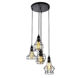 Country Mini Style Maleri Metal Lysekrone