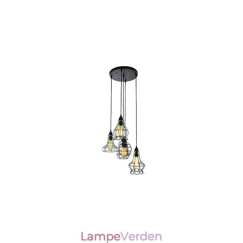 Country Mini Style Maleri Metal Lysekrone