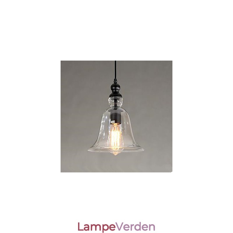 Europæisk Contracted Loft Glas lysekrone Bell