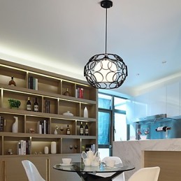 Creative Contracted Nordic Smedejern Glas Single Head Droplight Lamp Light