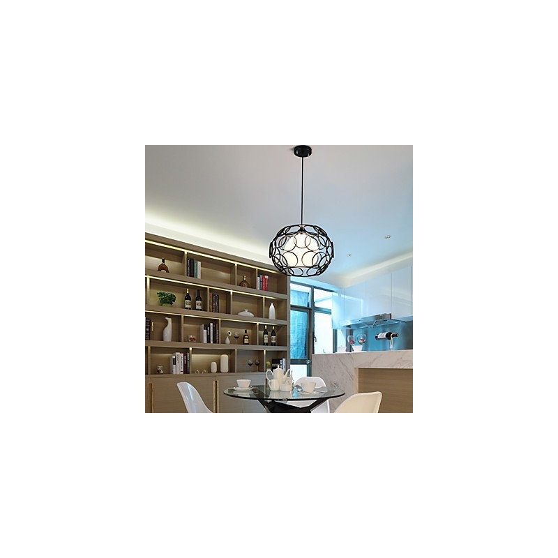 Creative Contracted Nordic Smedejern Glas Single Head Droplight Lamp Light