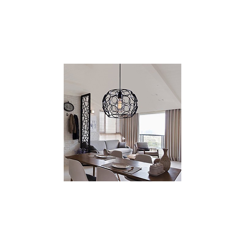 Creative Contracted Nordic Smedejern Glas Single Head Droplight Lamp Light