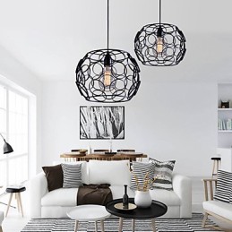 Creative Contracted Nordic Smedejern Glas Single Head Droplight Lamp Light