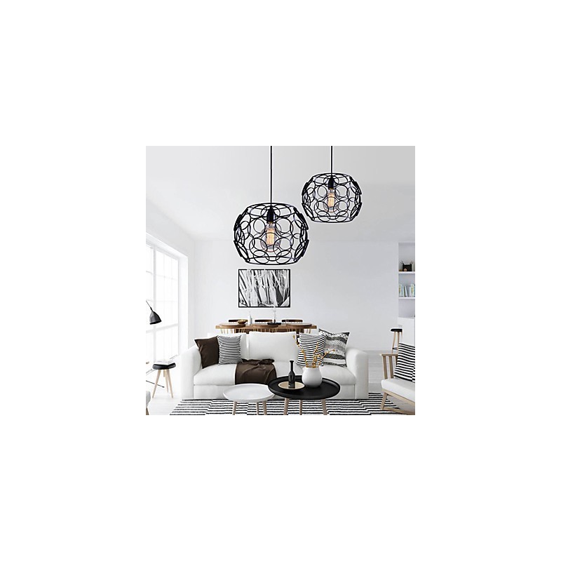 Creative Contracted Nordic Smedejern Glas Single Head Droplight Lamp Light