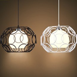 Creative Contracted Nordic Smedejern Glas Single Head Droplight Lamp Light
