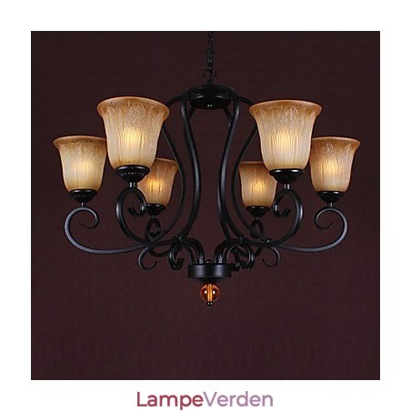 Traditionel klassisk lysekrone til maleri af stearinlys