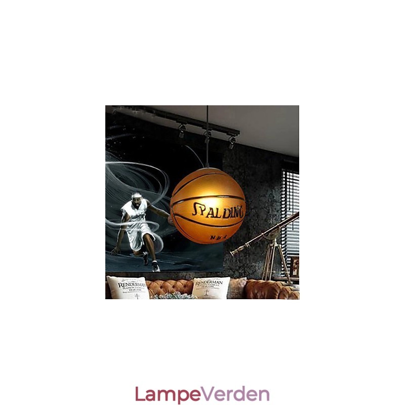 Glas Pendant Cafe Retro Basketball Pendant